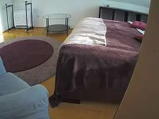 Camsoda Free Live Porn of voyeurcam-julmodels-whitebed-6