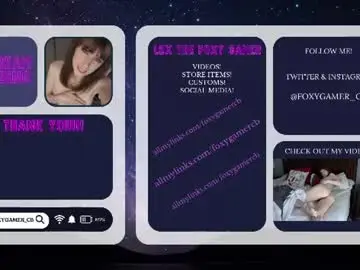Chaturbate Free Porn Cam of foxy_gamer